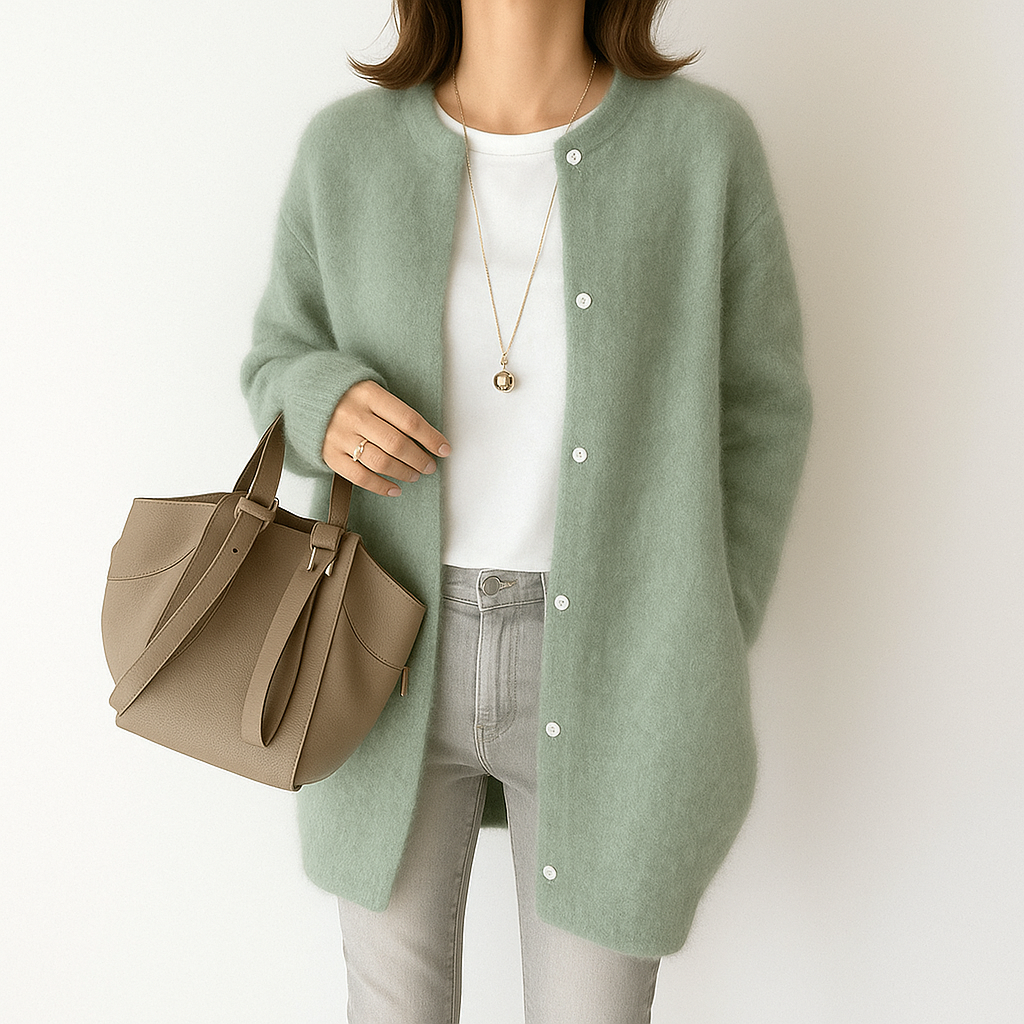 Afslankend oversized jack met losse pasvorm