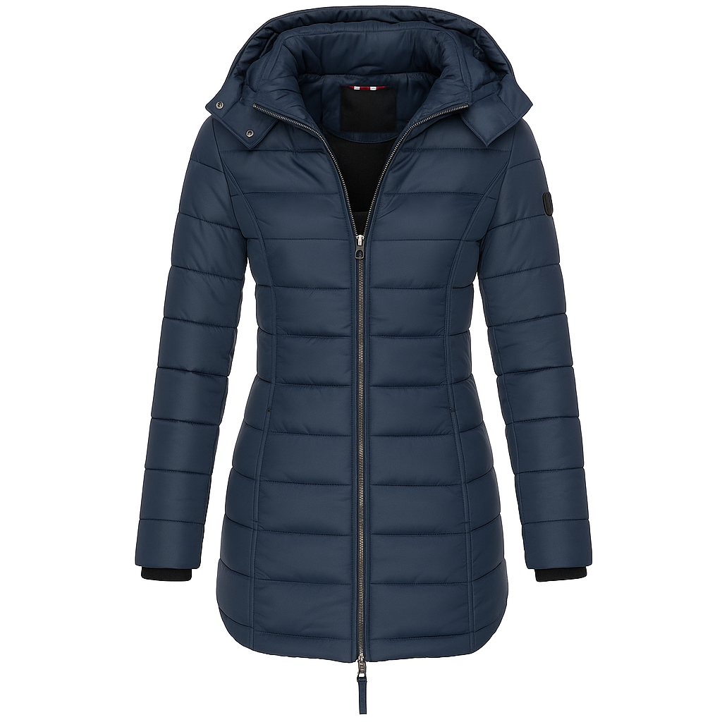 Lorena - Donsjack met capuchon en rits